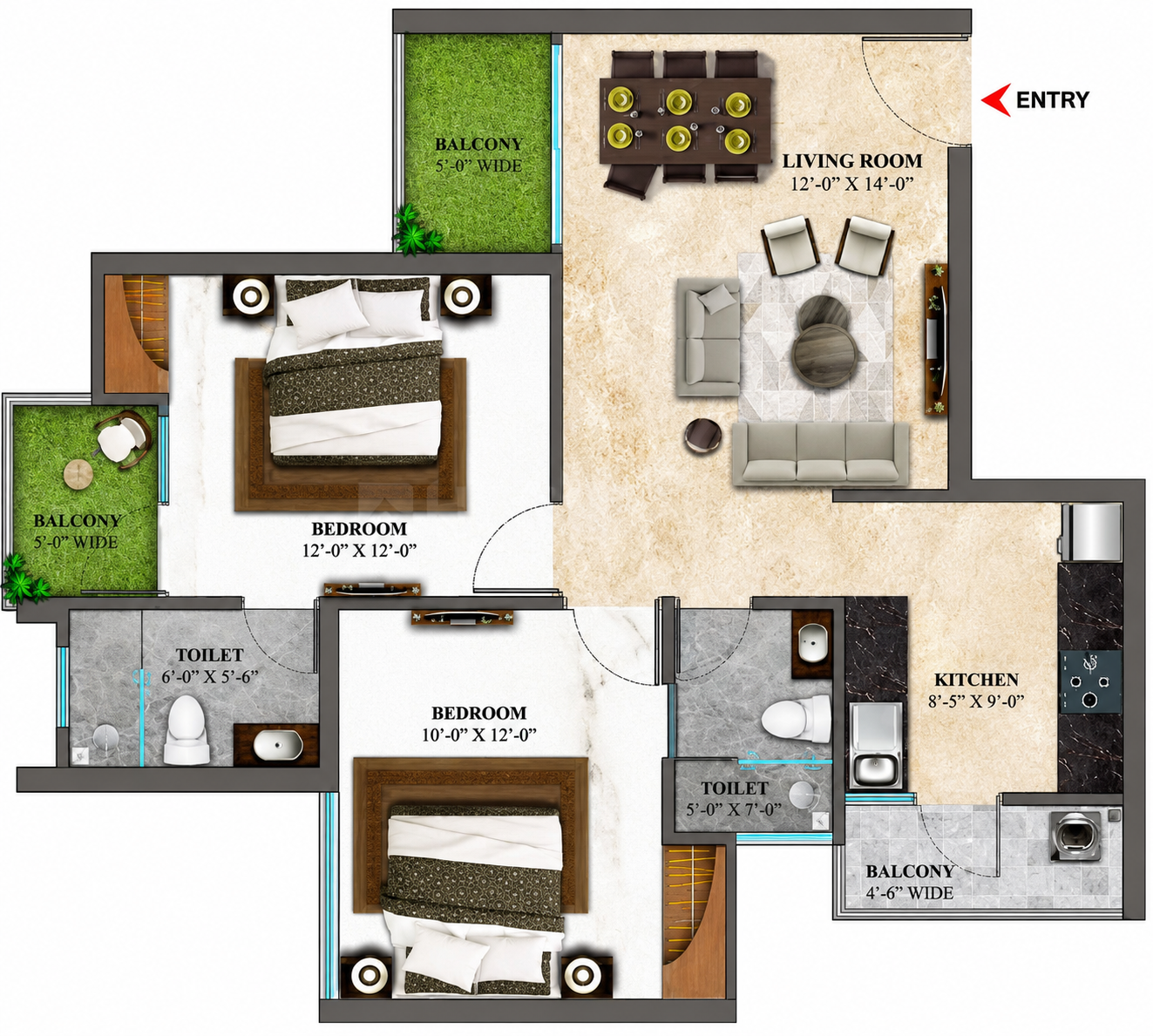 2 BHK